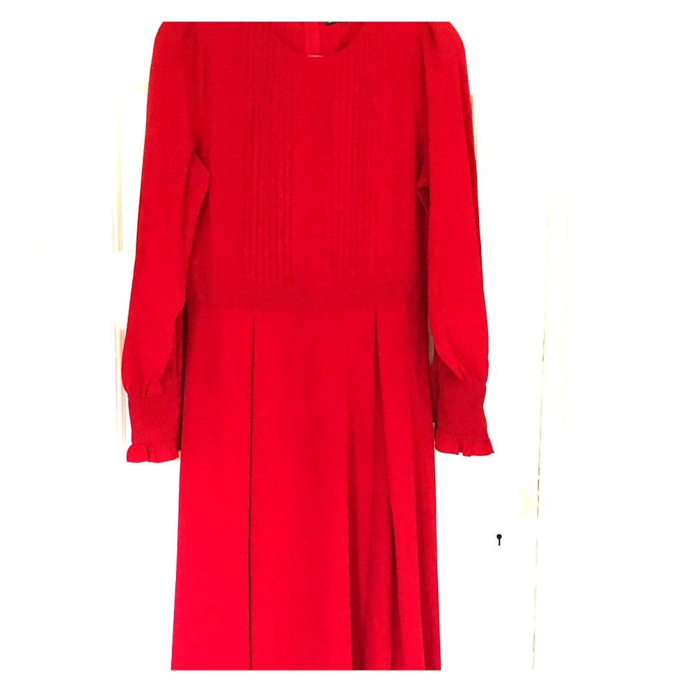 Red maxi dress